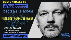 free assange rally poster